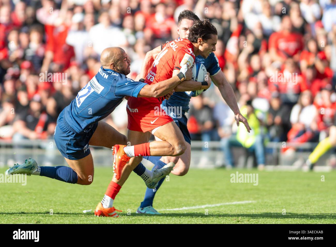 Ange Capuozzo of Toulouse during the Champions Cup, round of 16 rugby ...