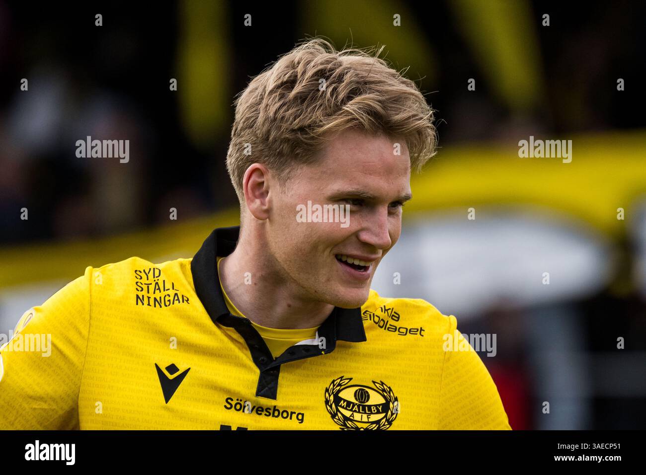 250406 Mjällbys Jacob Kiilerich Rask inför fotbollsmatchen i ...