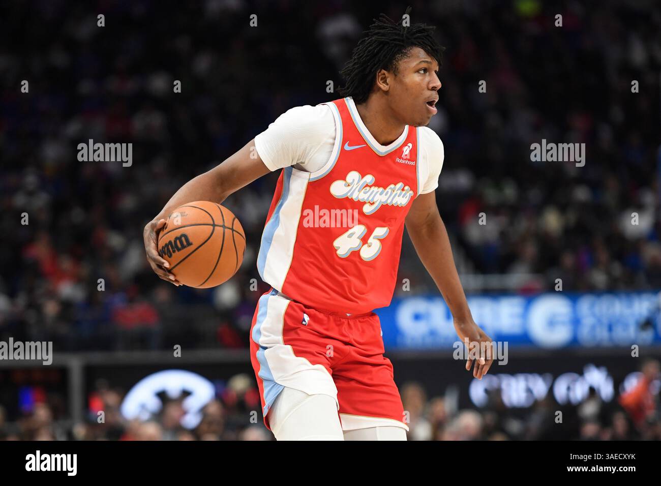 Memphis Grizzlies forward GG Jackson dribbles during the second half of ...