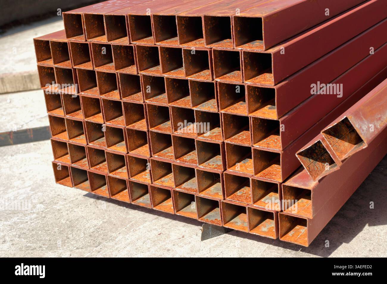 Al Rextangle Profile Square and rectangular steel metal profiles for construction. Stock for ...