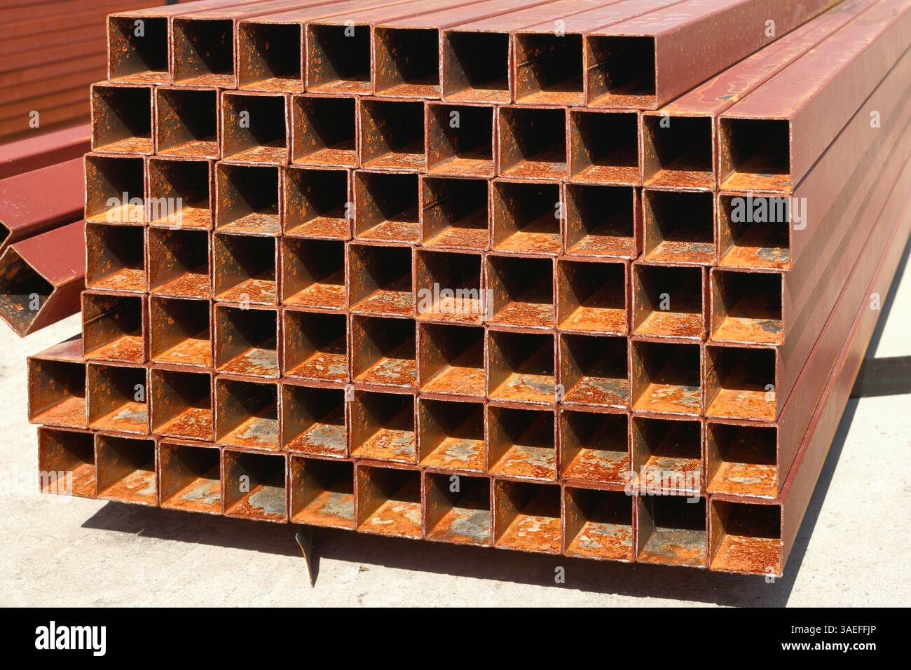 Al Rextangle Profile Square and rectangular steel metal profiles for construction. Stock for ...