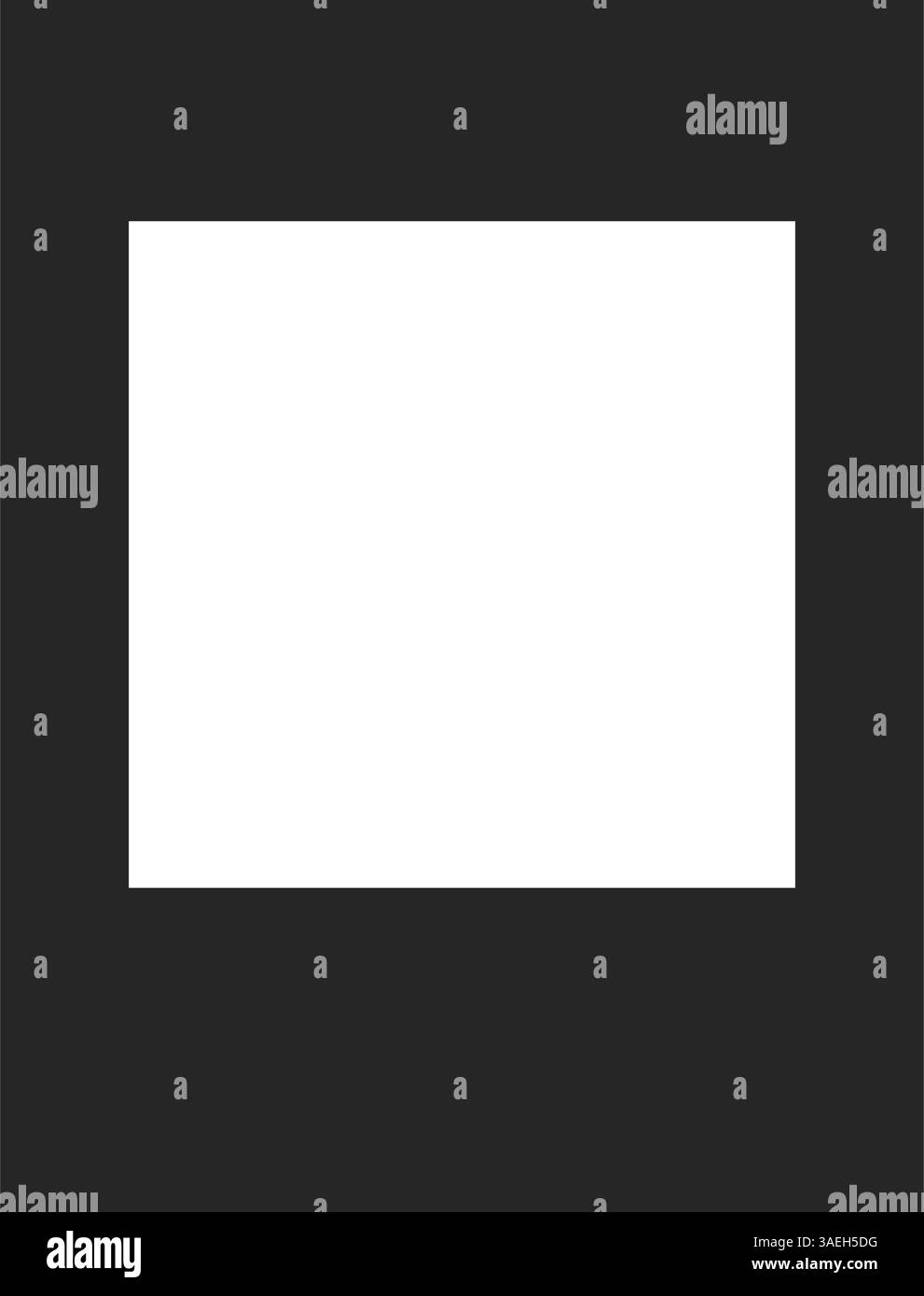 Blank frame for photo booth selfie with copy space in silhouette vector ...