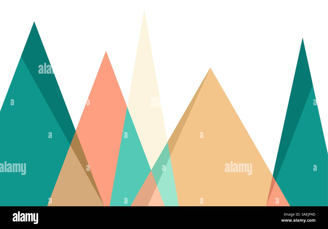 Mountain Abstract background Vector Illustration, Mountain Landscape Vector. Stock Vector