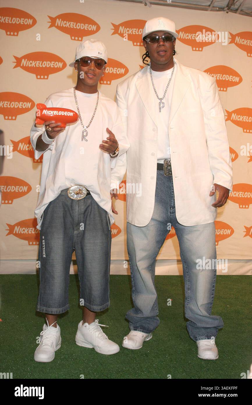 Apr 02, 2005; Los Angeles, CA, USA; Rappers MASTER P and son ROMEO at ...