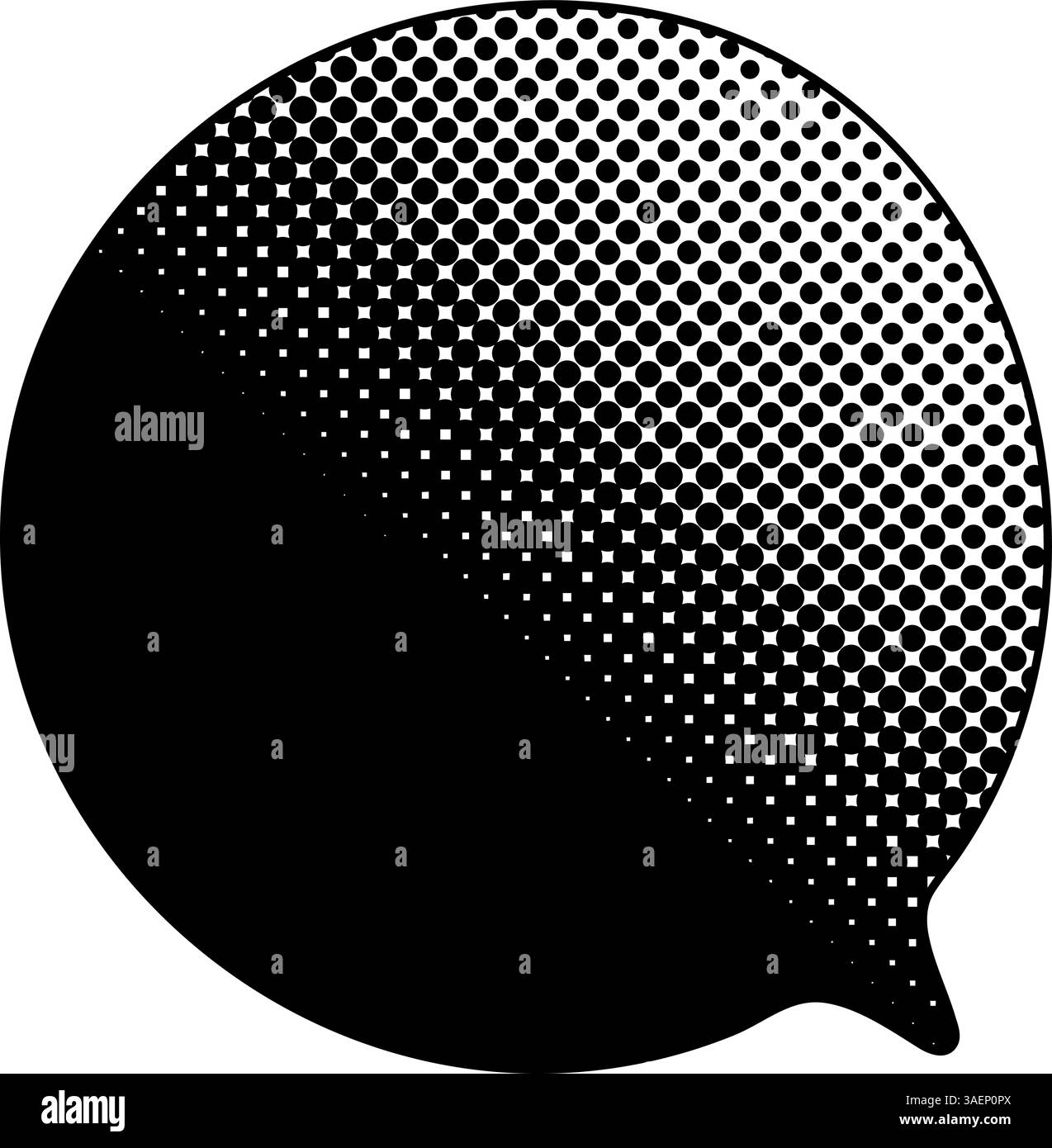 Word bubble on black Black and White Stock Photos & Images - Alamy