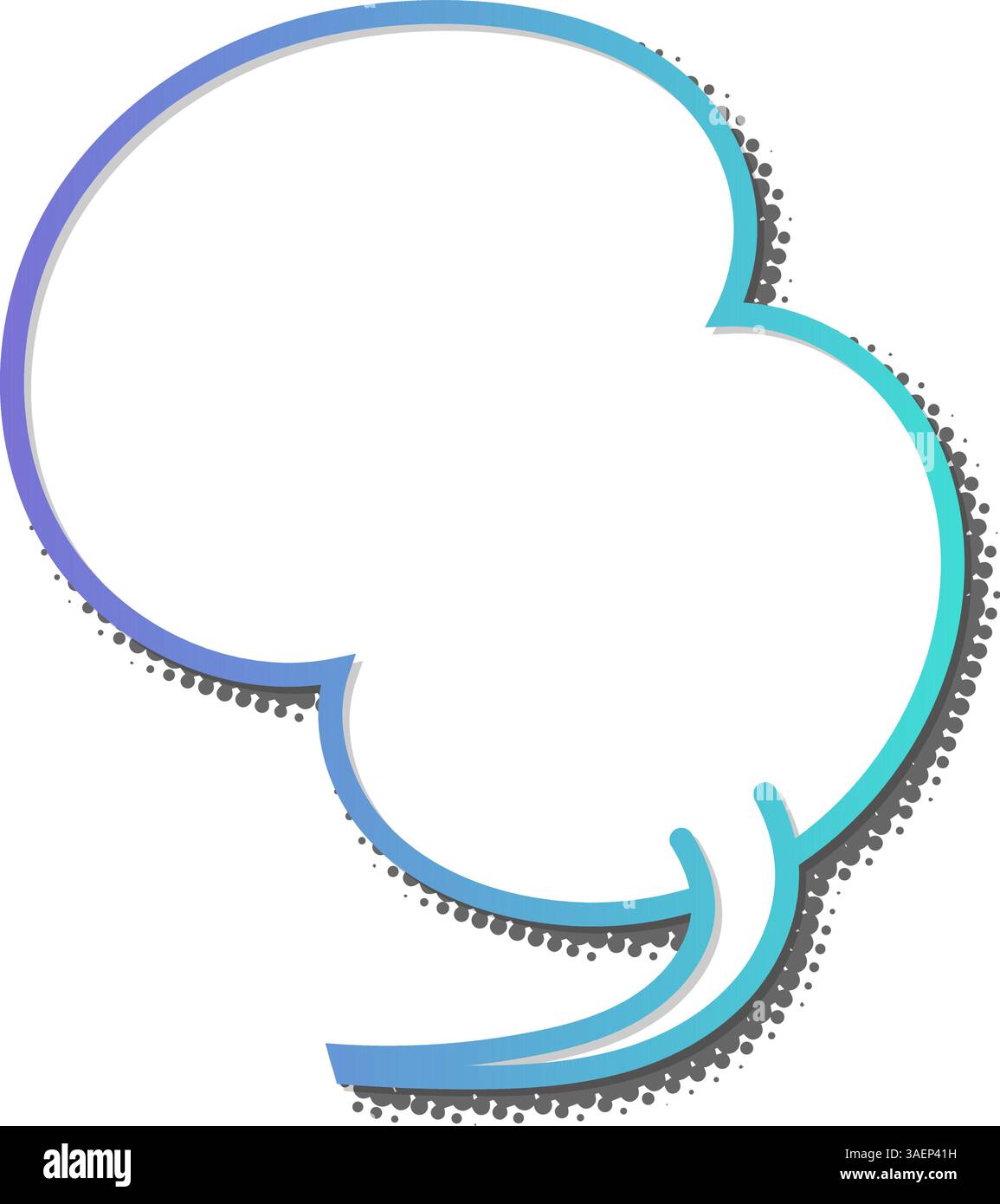 blank comic speech bubble Stock Vector