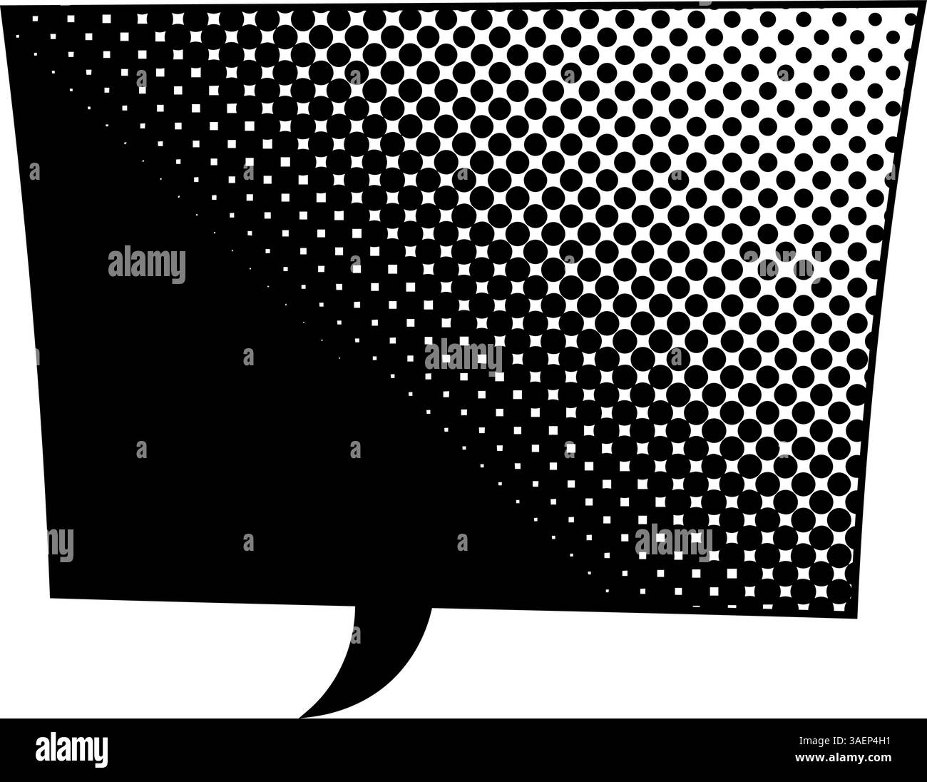 Square grunge black bubble Black and White Stock Photos & Images - Alamy