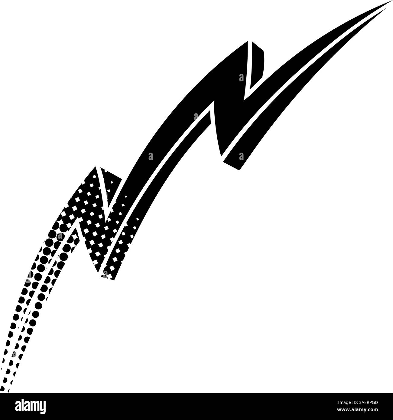 thunder icon in black halftone style Stock Vector Image & Art - Alamy