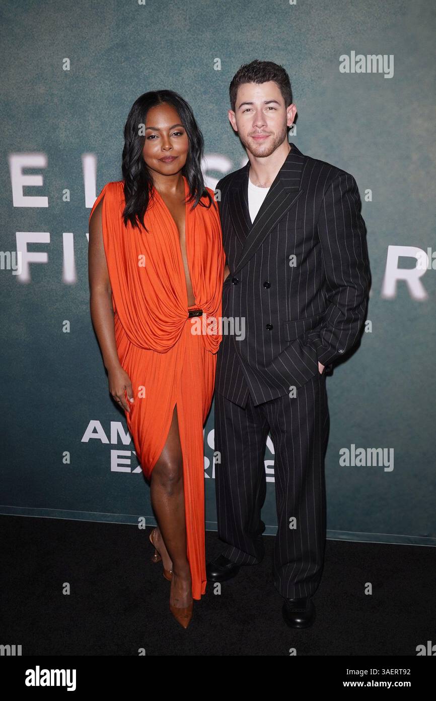 Ny. 06th Apr, 2025. Adrienne Warren, Nick Jonas in attendance for THE
