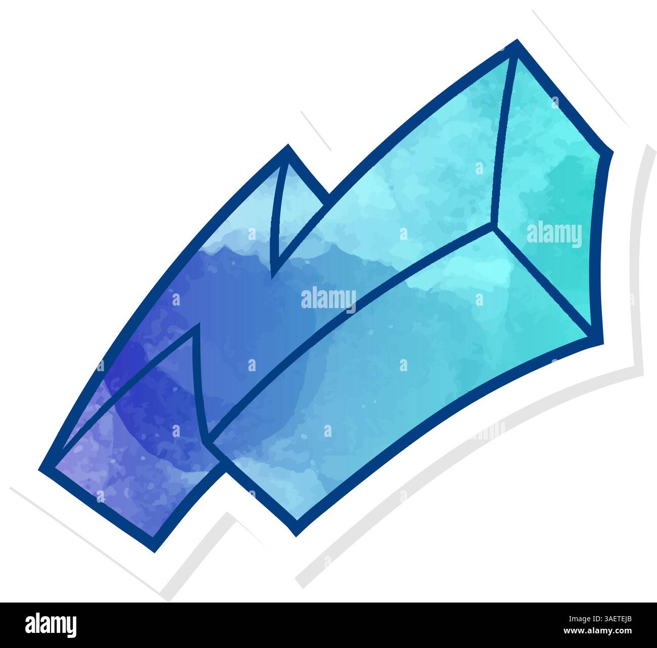 hand drawn thunder doodle in sticker style Stock Vector Image & Art - Alamy