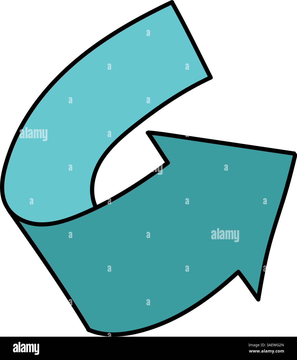arrow hand drawn color vector illustration Stock Vector Image & Art - Alamy
