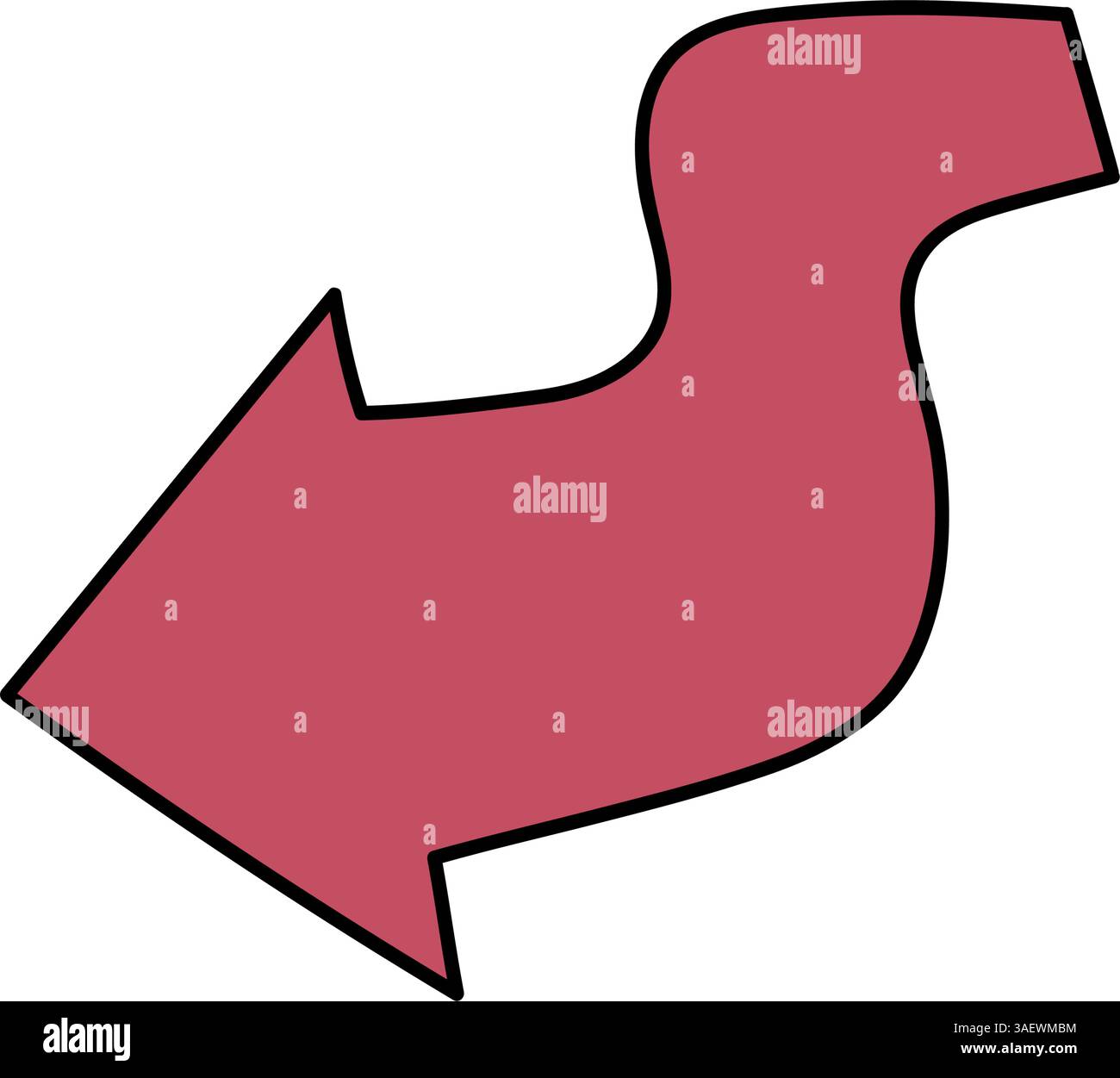 arrow hand drawn color vector illustration Stock Vector Image & Art - Alamy