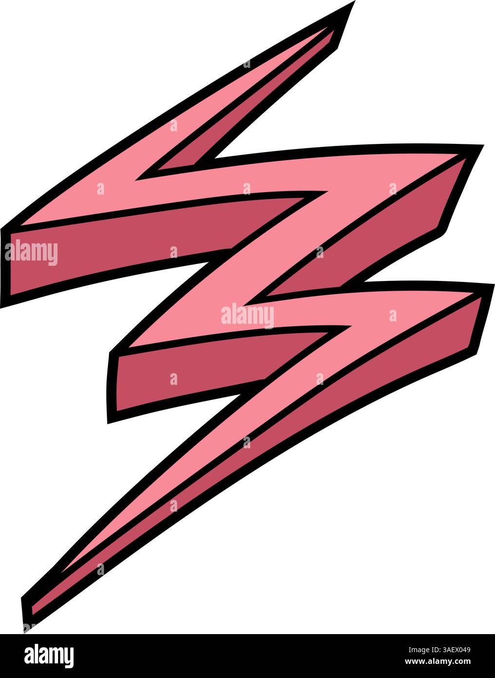 thunder hand drawn color vector illustration Stock Vector Image & Art ...