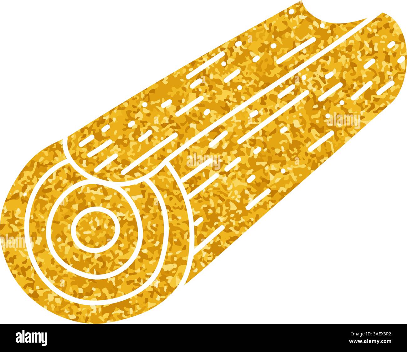 Cabin wood log drawing in gold color style Stock Vector Image & Art - Alamy