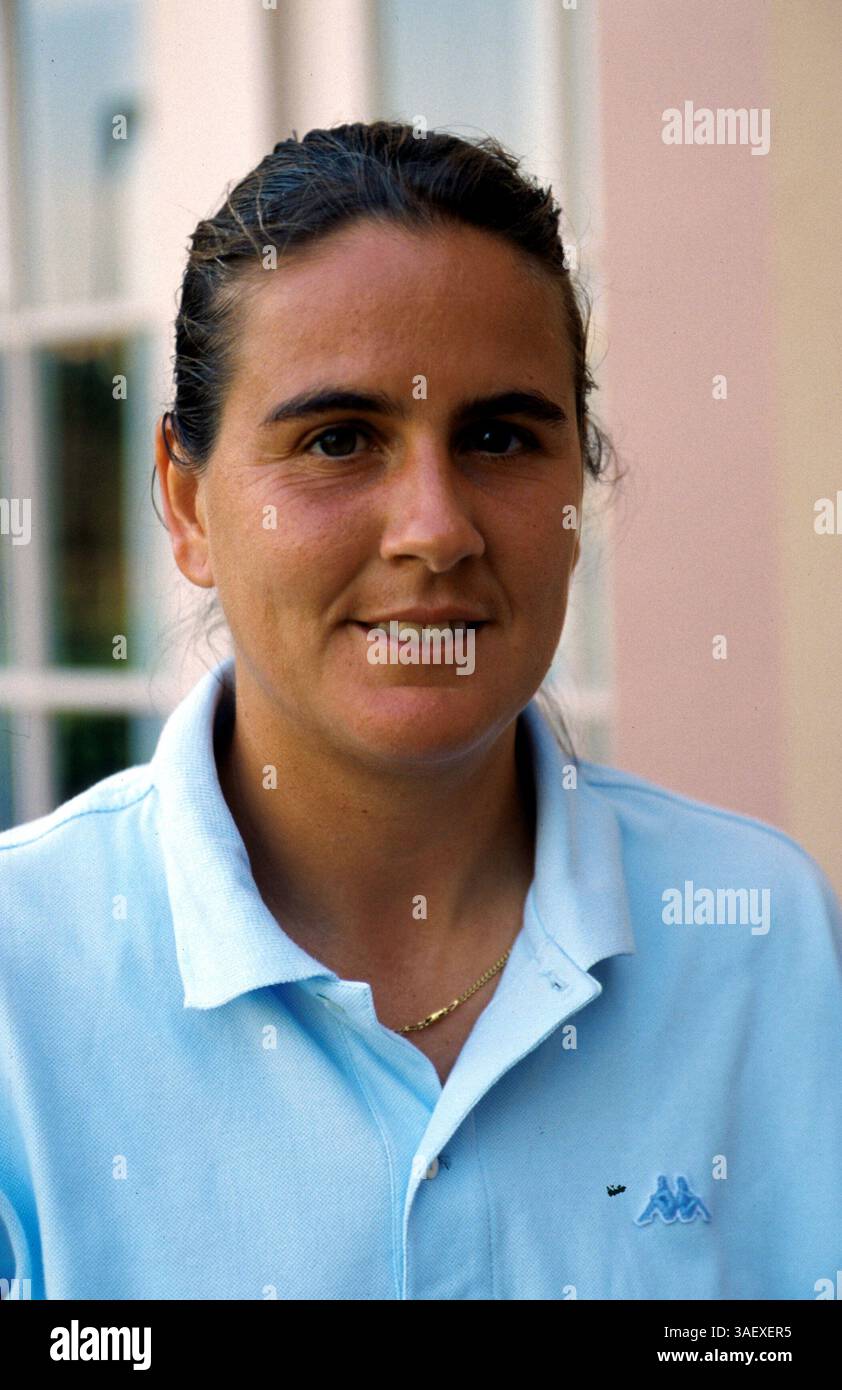 Aug 04, 2000; Carlsbad, California, USA; Pro Tennis Player CONCHITA MARTINEZ (ESP) @ the Womens Acura Tennis Tournament..  (Credit Image: Luciano Borsari/ZUMAPRESS.com) Stock Photo