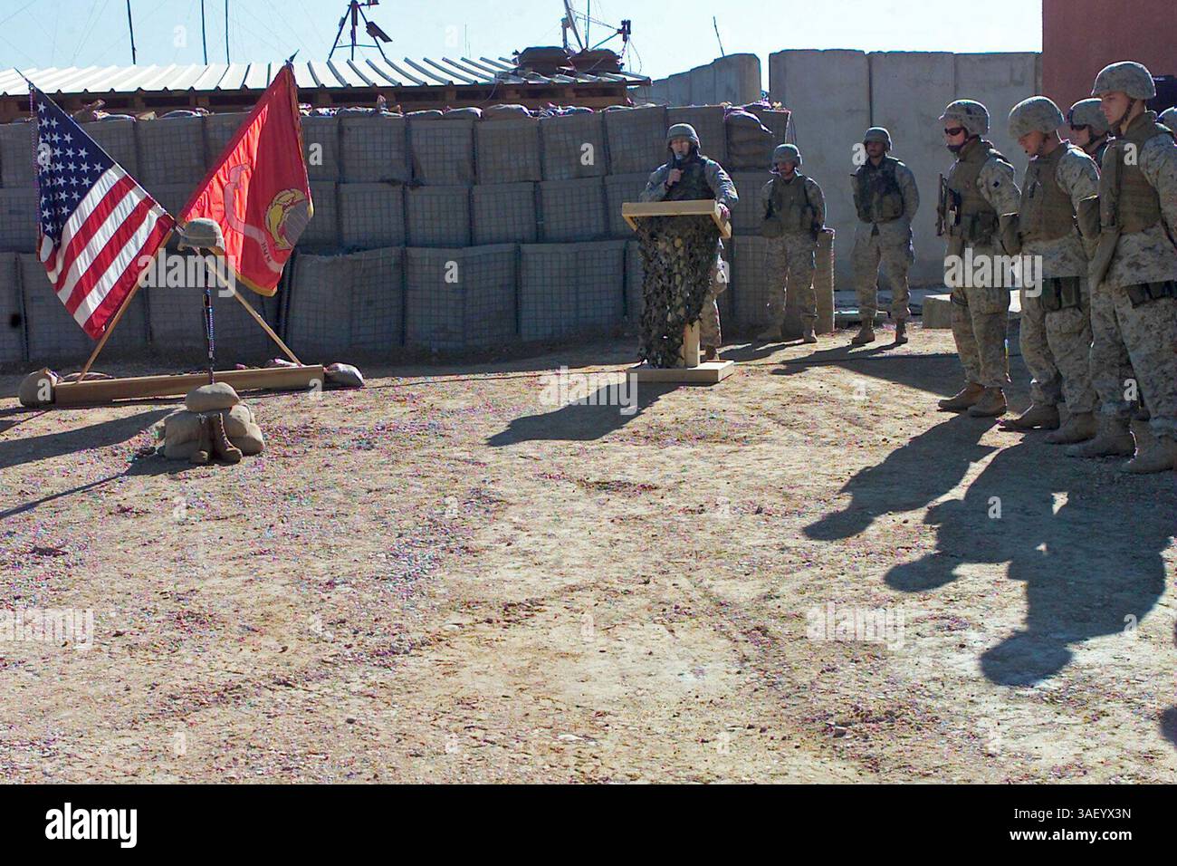 Dec 18, 2004; FOB Kalsu, Iraq; Cmdr. BENEDICT BROWN of the 24th Marine ...
