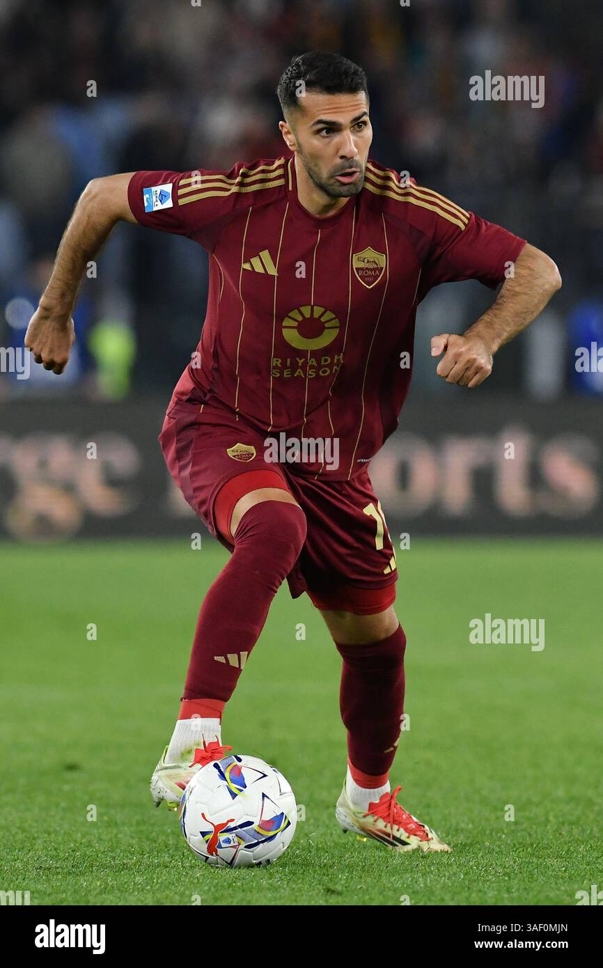 Rome, Italy. 06th Apr, 2025. Zeki Celik of AS Roma seen in action ...