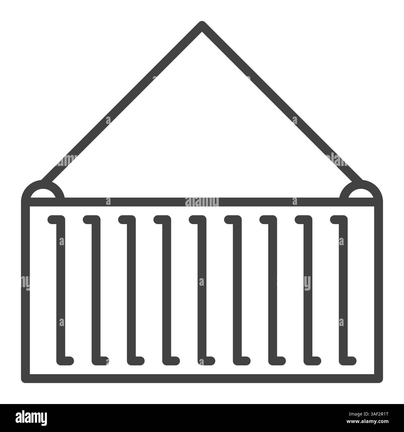 Container vector minimal icon or symbol in thin line style Stock Vector ...