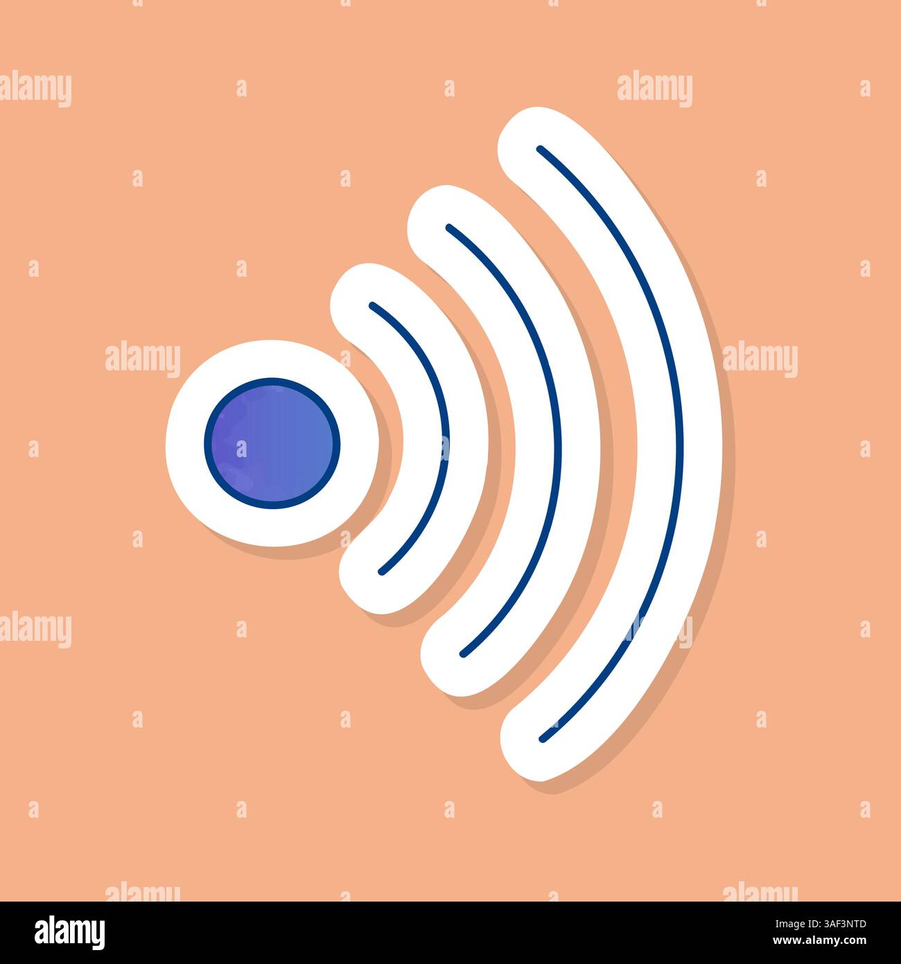 Sound color sticker Stock Vector Image & Art - Alamy
