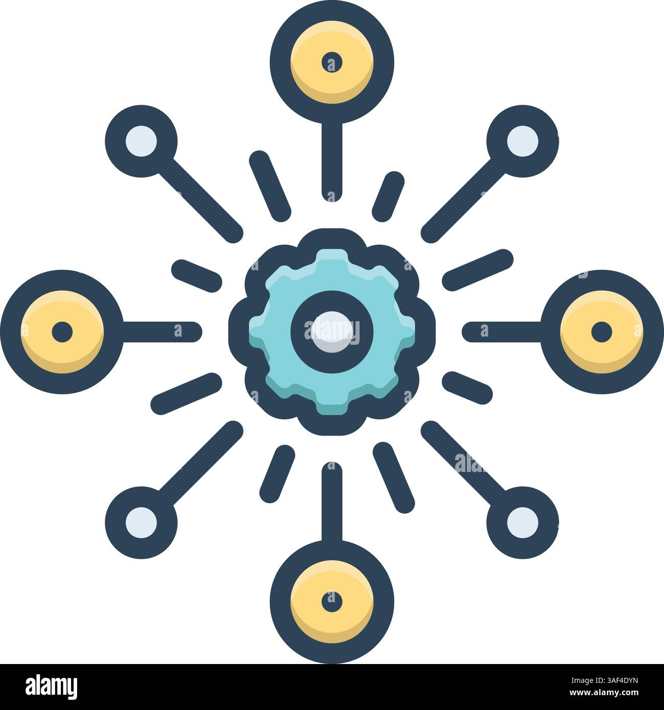 Icon for automation, automatism Stock Vector