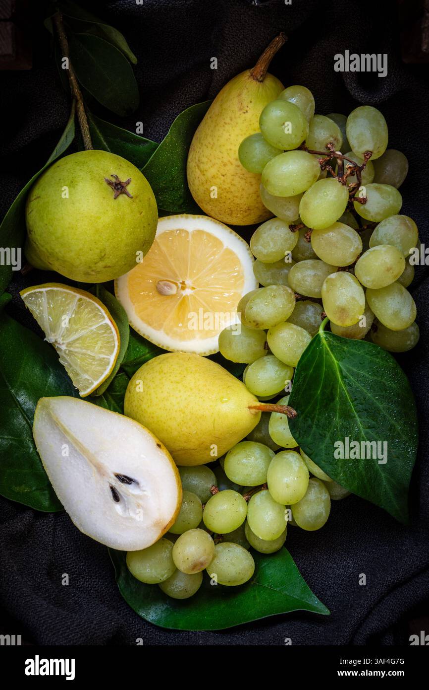 Aerial view fresh pears hi-res stock photography and images - Alamy