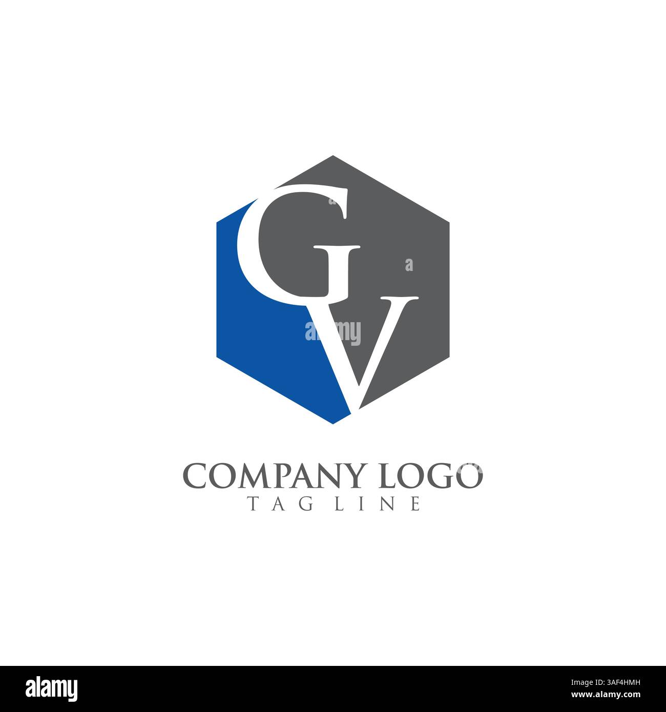 Letter GV, VG Logo Template Design vector Stock Vector
