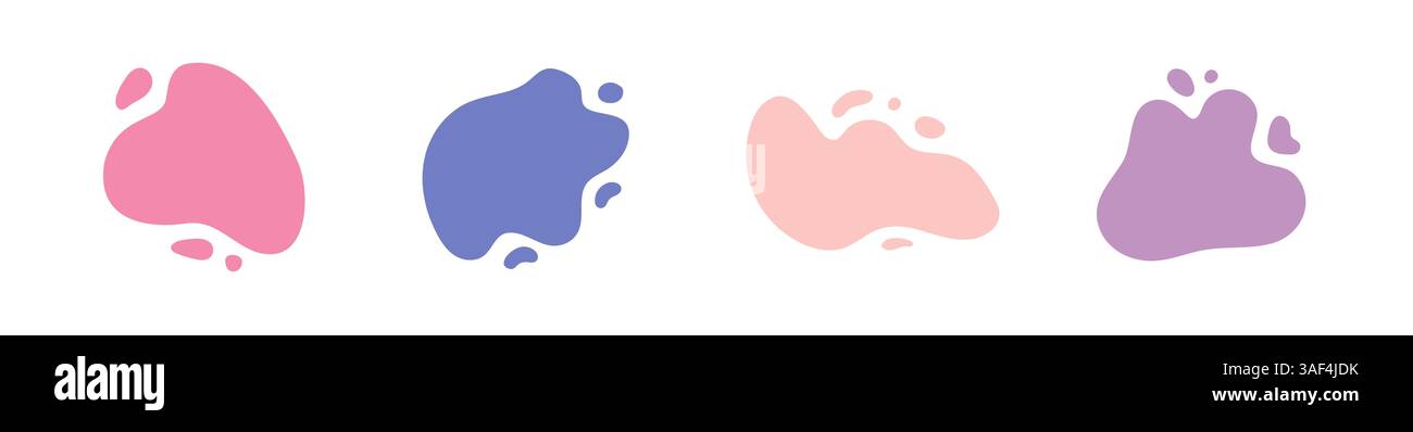 Colorful abstract liquid form design Stock Vector