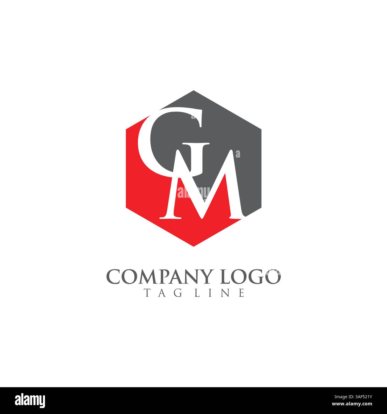 Letter GM, MG Logo Template Design vector Stock Vector