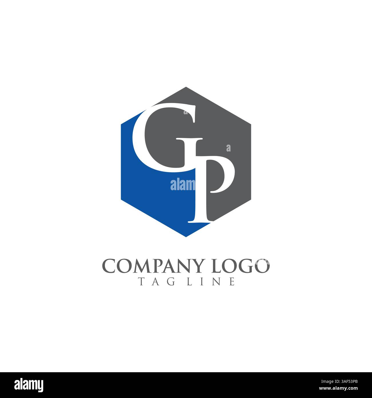Letter GP, PG Logo Template Design vector Stock Vector