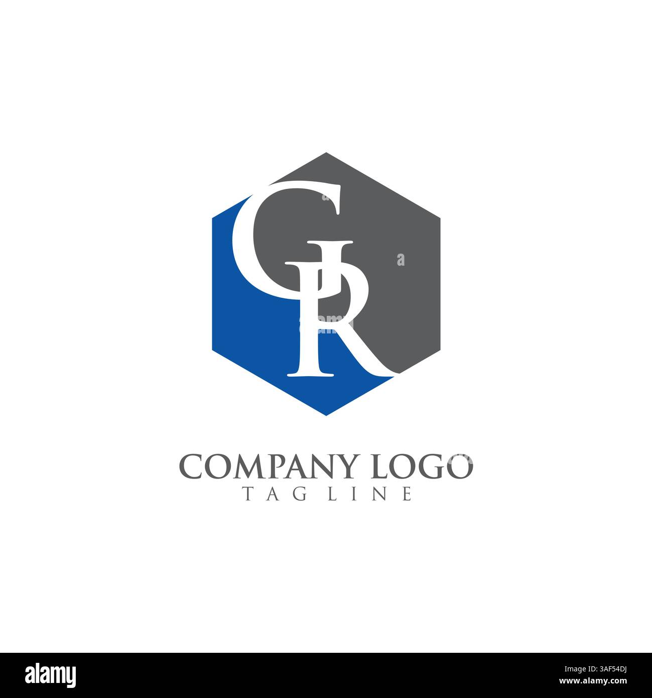 Letter GR, RG Logo Template Design vector Stock Vector
