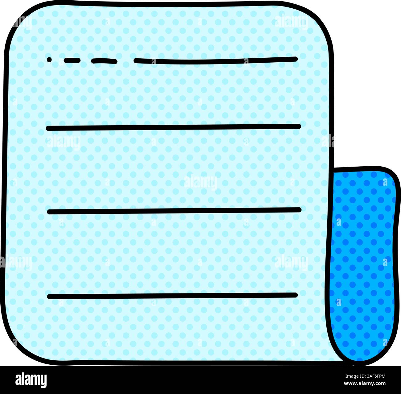 document halftone hand drawn color vector illustration Stock Vector ...