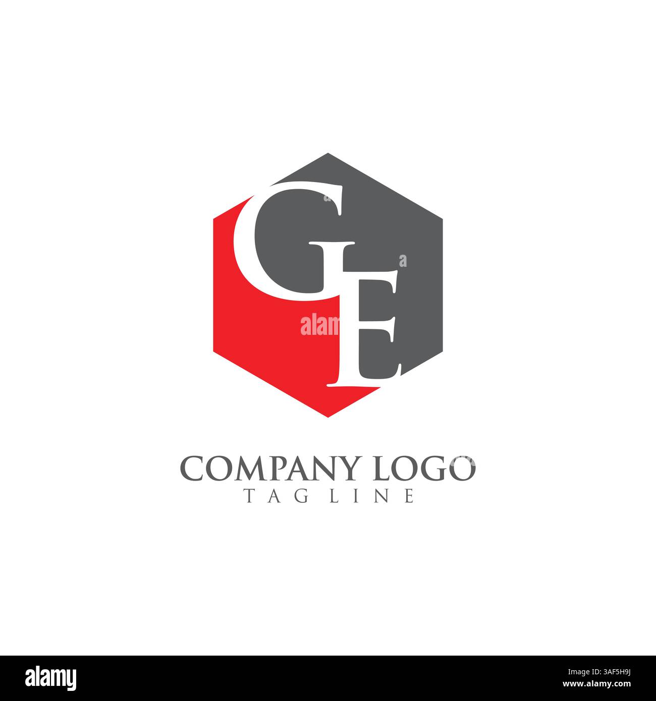 Letter GE, EG Logo Template Design vector Stock Vector