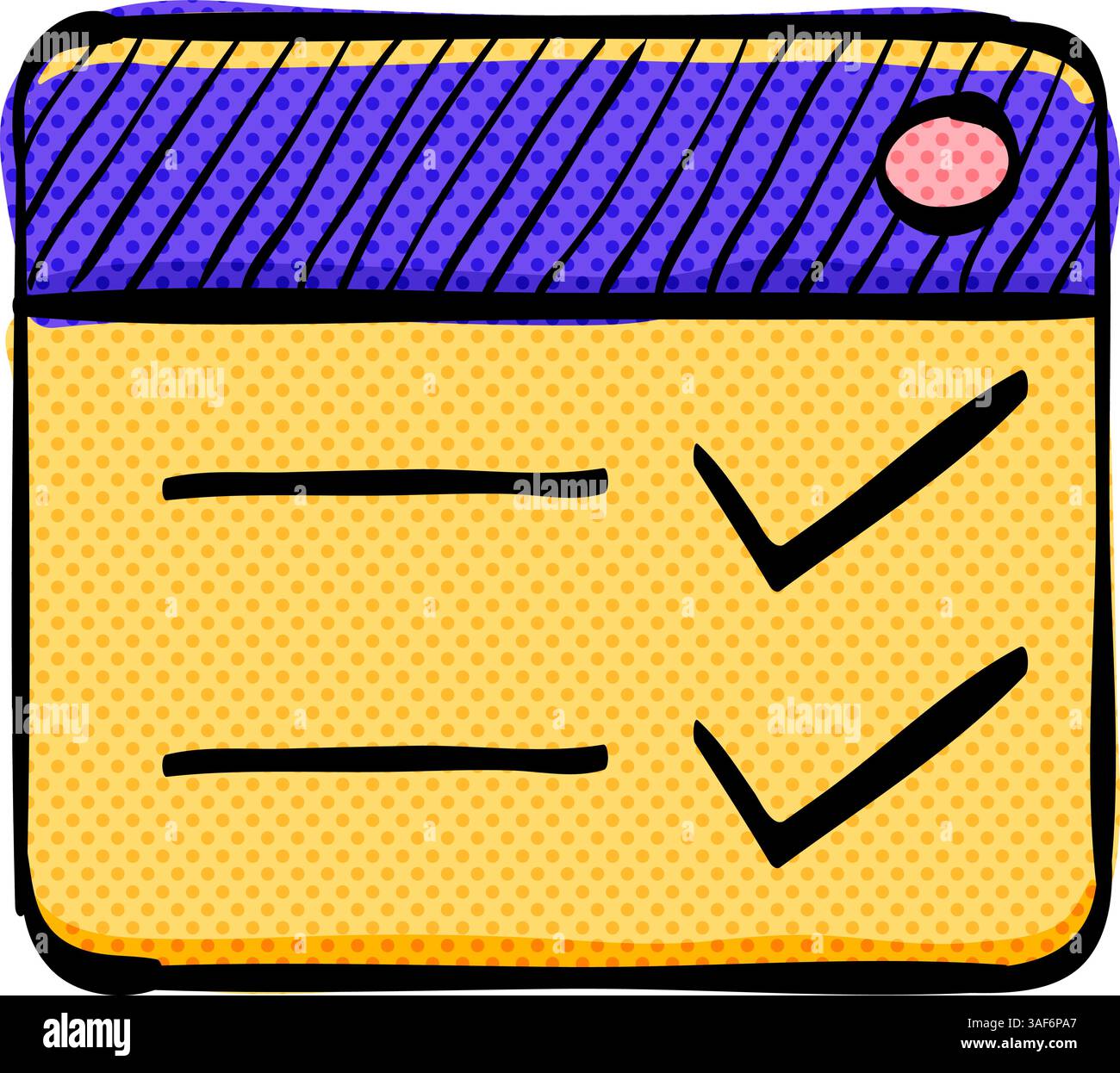 Download interface halftone icon hand drawn color vector illustration ...