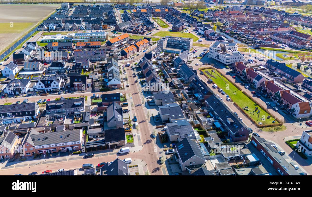 Illustration of Suburban Condos With Sustainable Living Features