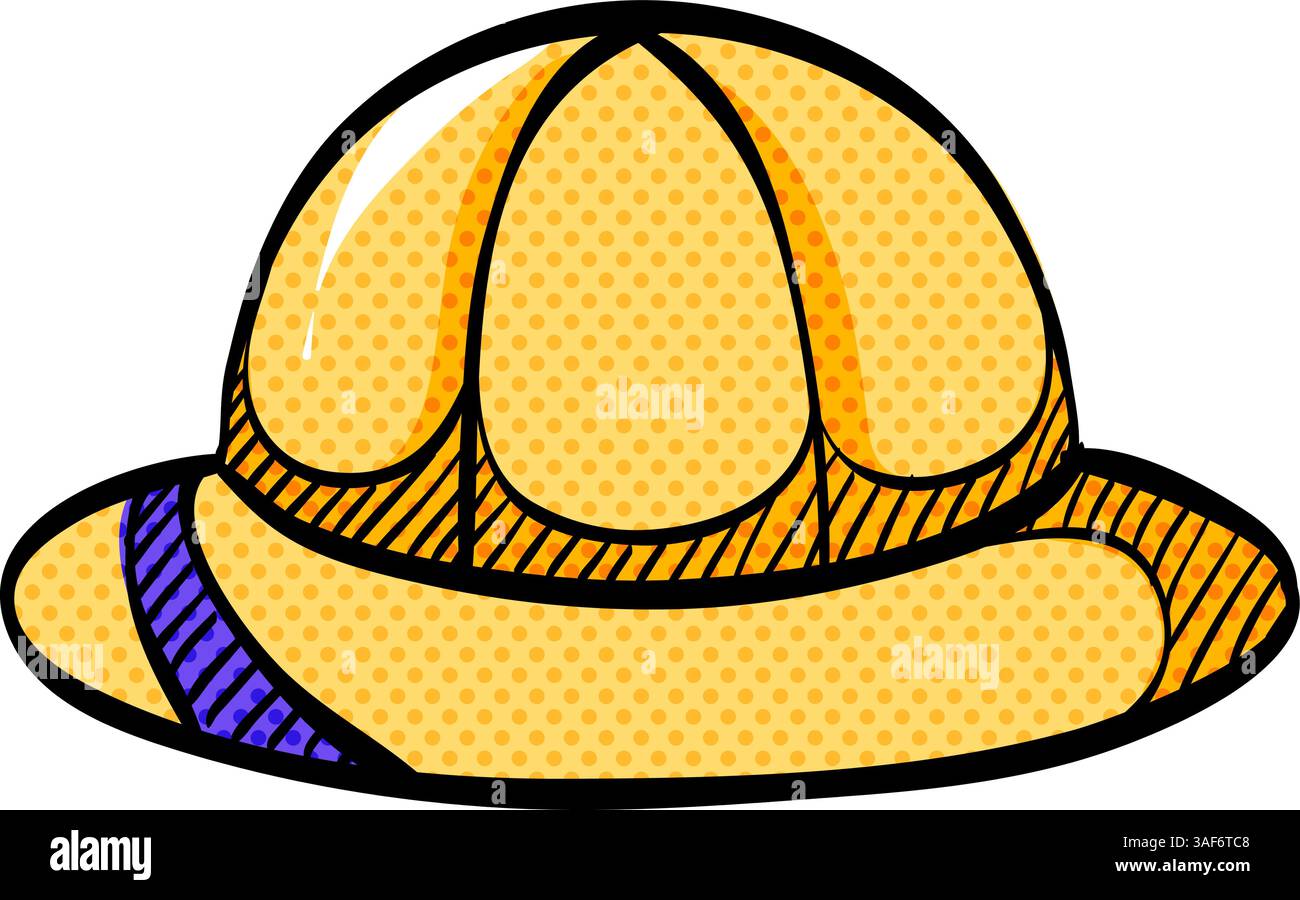 Safari icon halftone icon hand drawn color vector illustration Stock ...