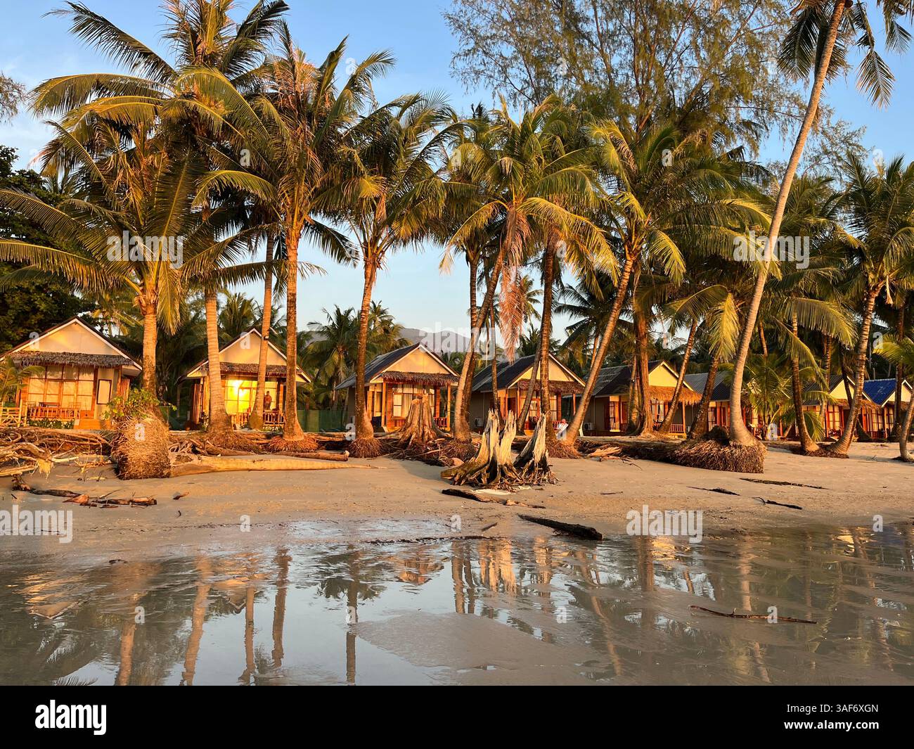 Evening stroll at the beach in Thailand - Smartphone Captured Stock Image