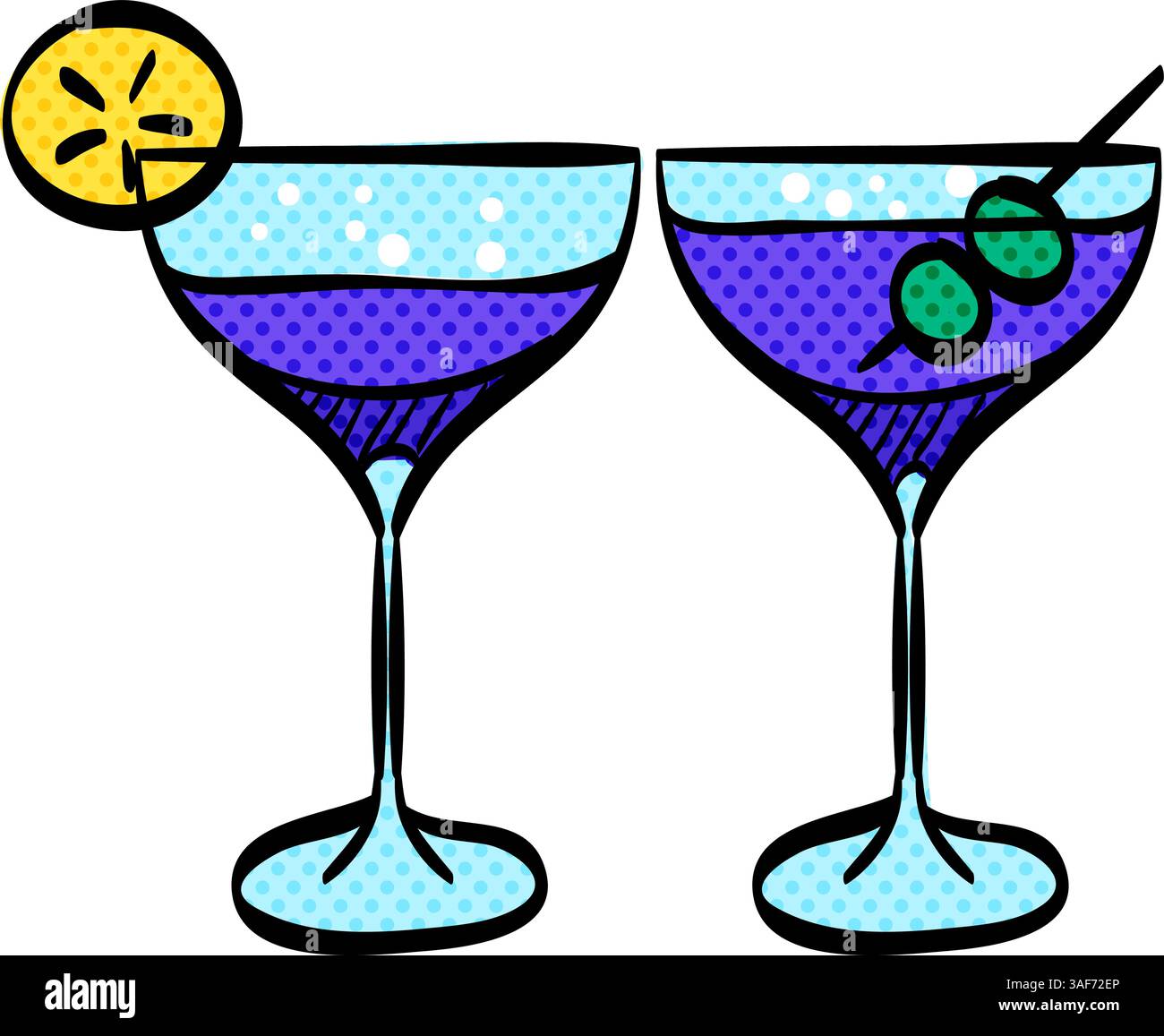 Wine glass halftone icon hand drawn color vector illustration Stock ...