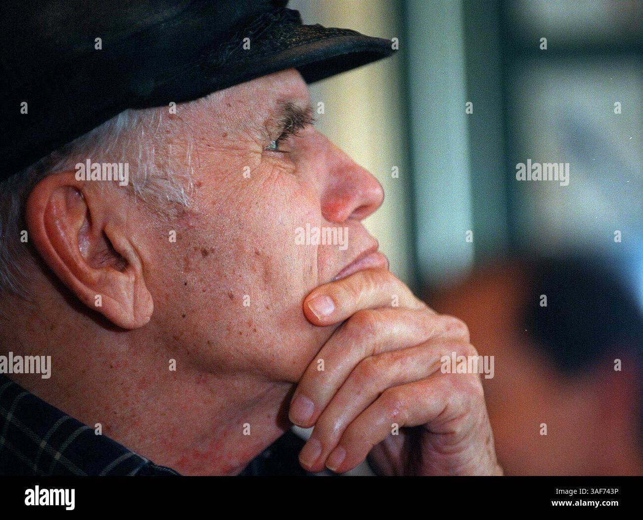 Photo by Chris Matula. Former CBS newsman Bob Hite sits in the lounge ...