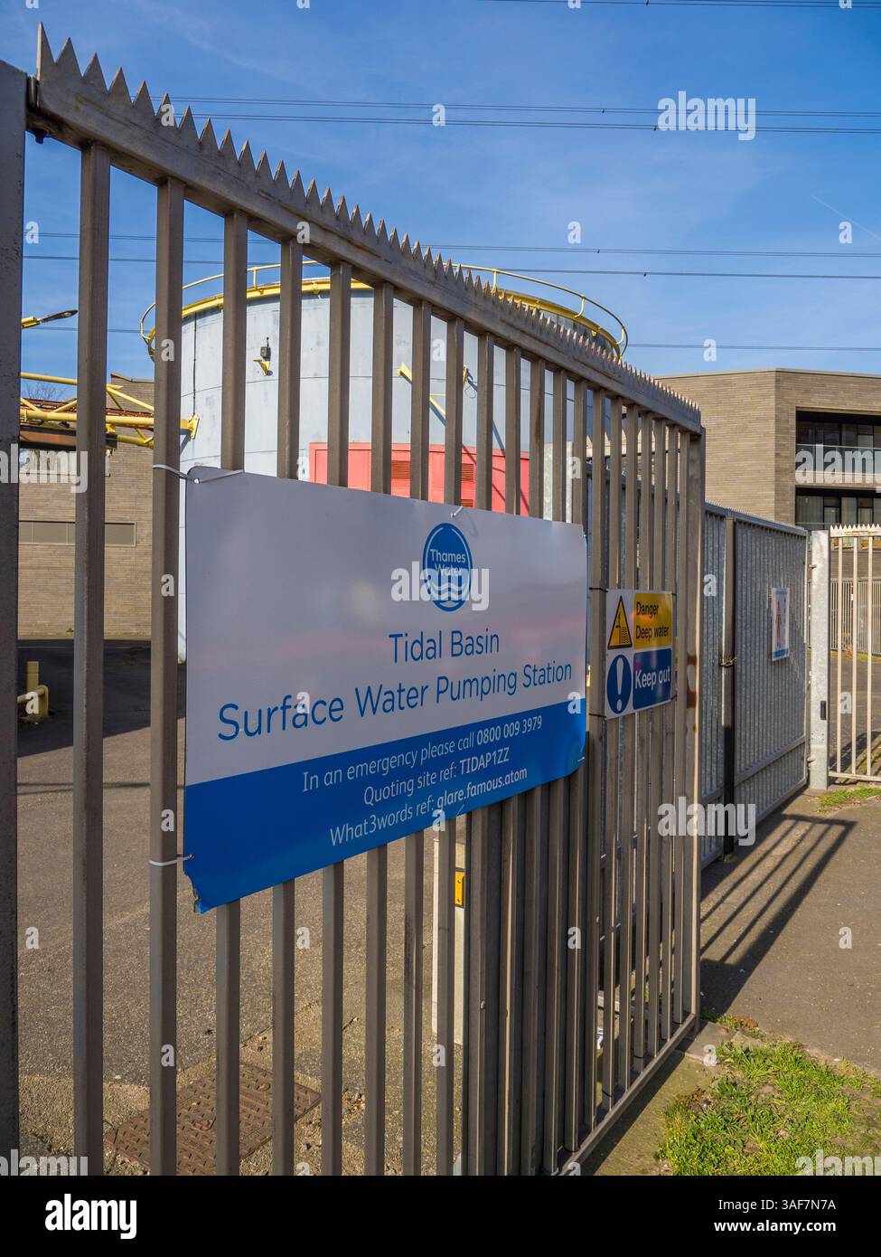 Tidal Basin Surface Water Pumping Station, Docklands, London, England, UK, GB. Stock Photo