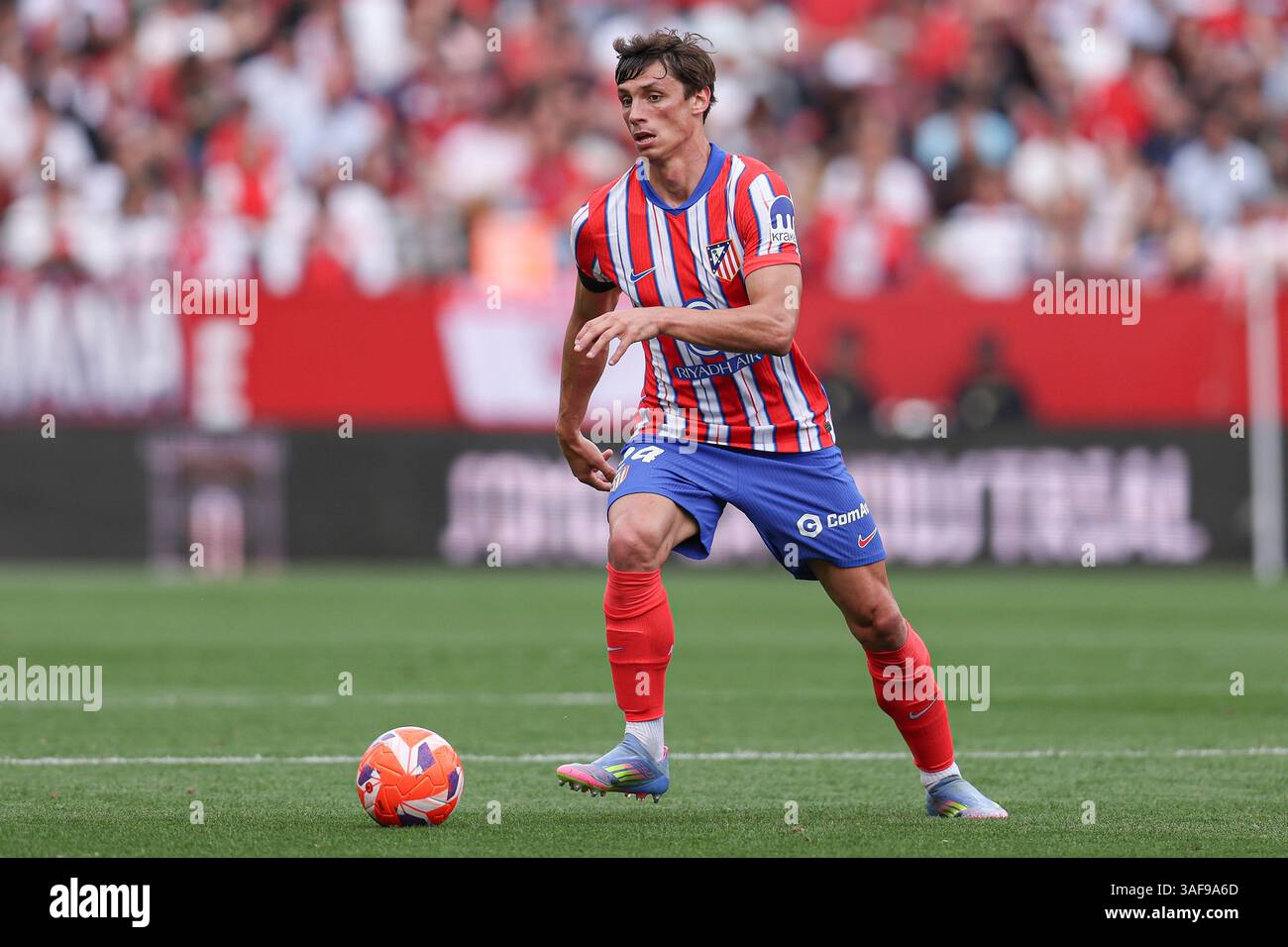 Robin Le Normand of Atletico de Madrid during the La Liga EA Sports ...