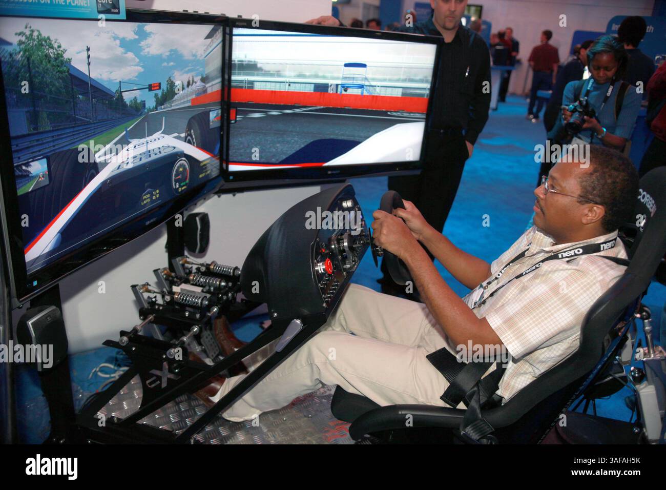 Intel Racing Simulator Jan 08, 2009 - Las Vegas, Nevada, USA - Intel Corporation displays ...