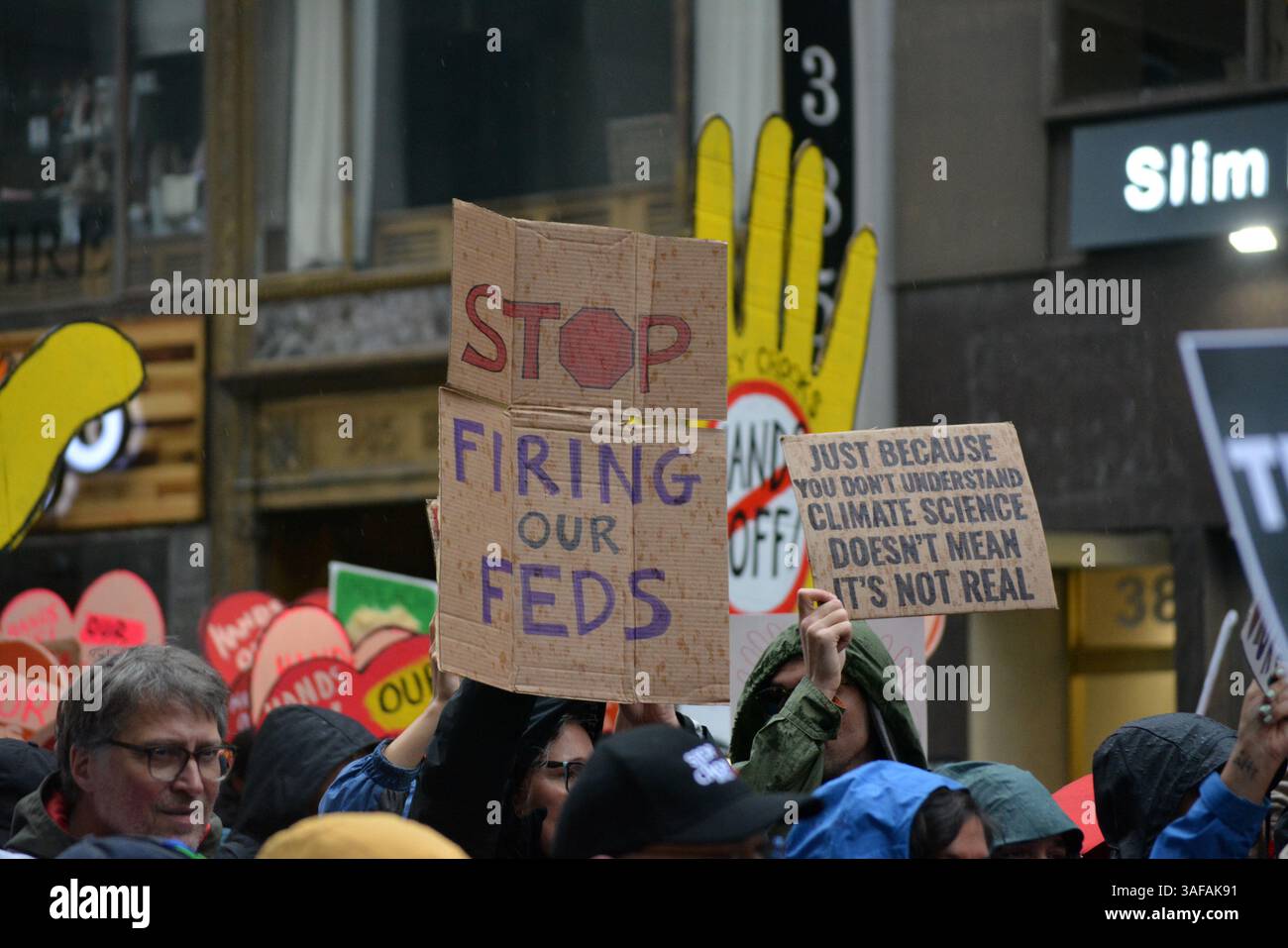 Hands Off rally against the Trump Administration and Elon Musk's DOGE ...