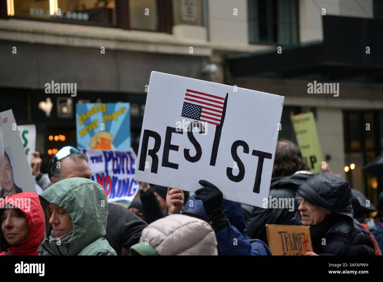 Hands Off rally against the Trump Administration and Elon Musk's DOGE ...