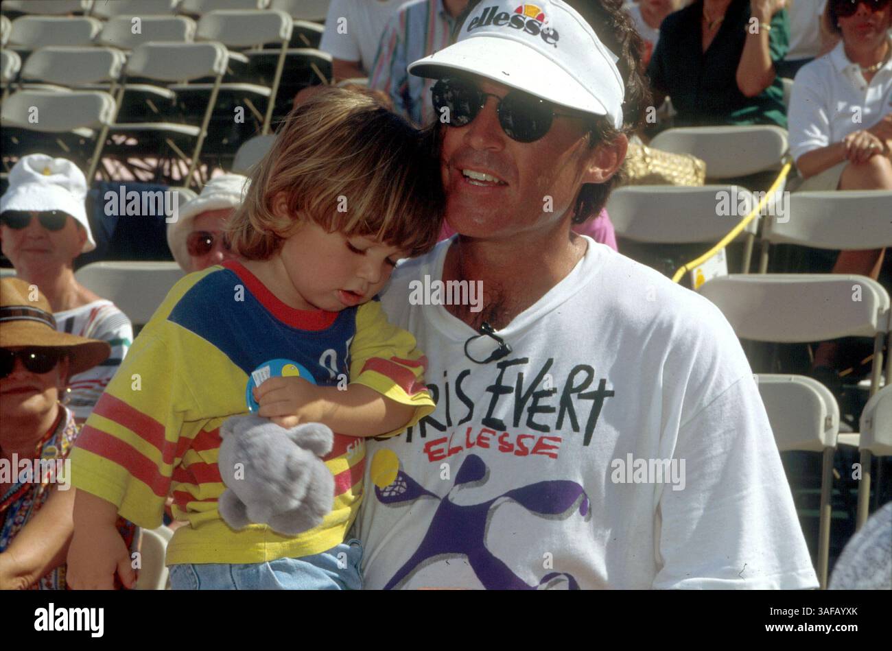 Oct 30, 1992; Los Angeles, CA, USA; ANDY MILL, husband of former tennis ...