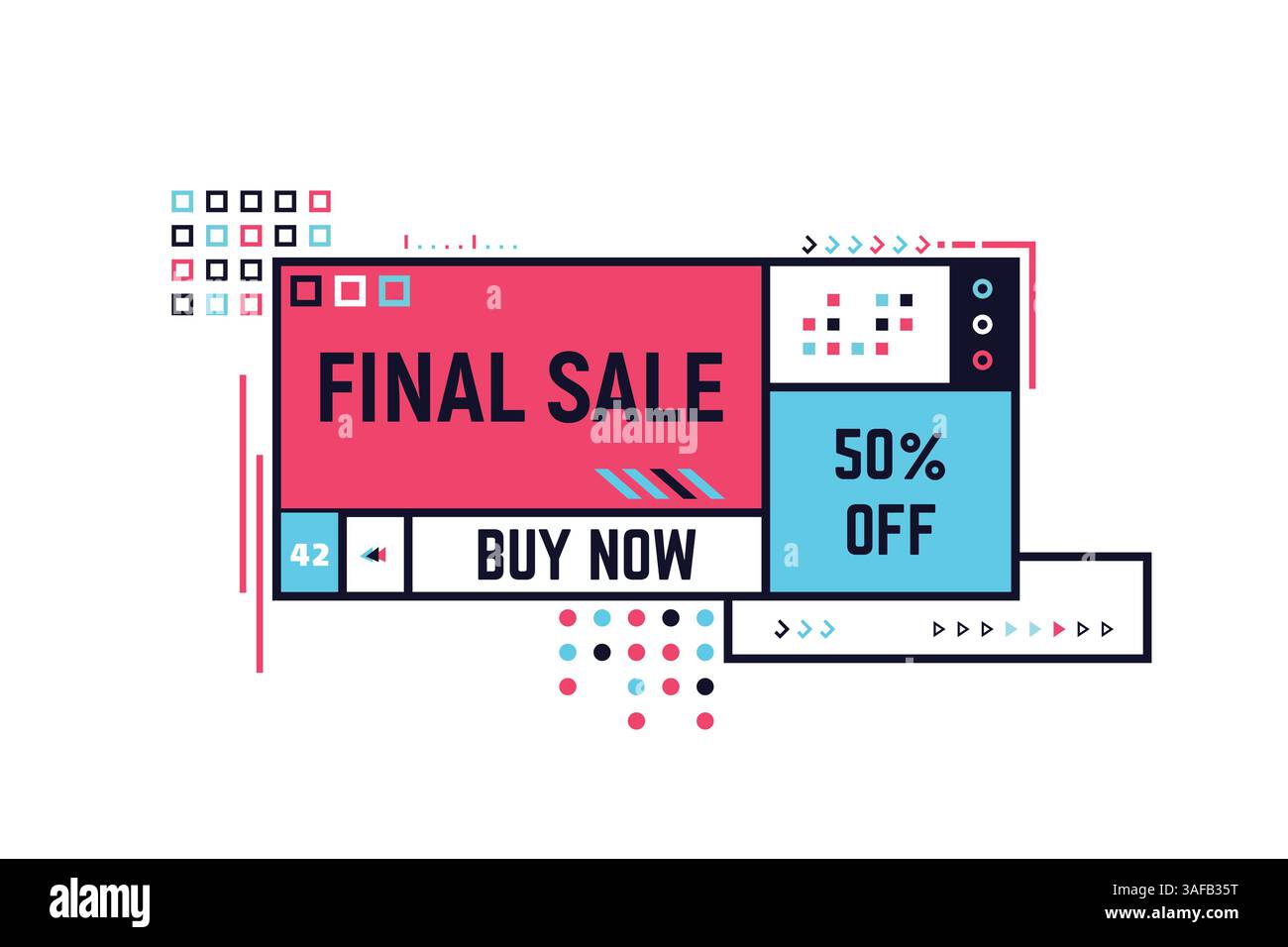 Big sale white banners set Stock Vector