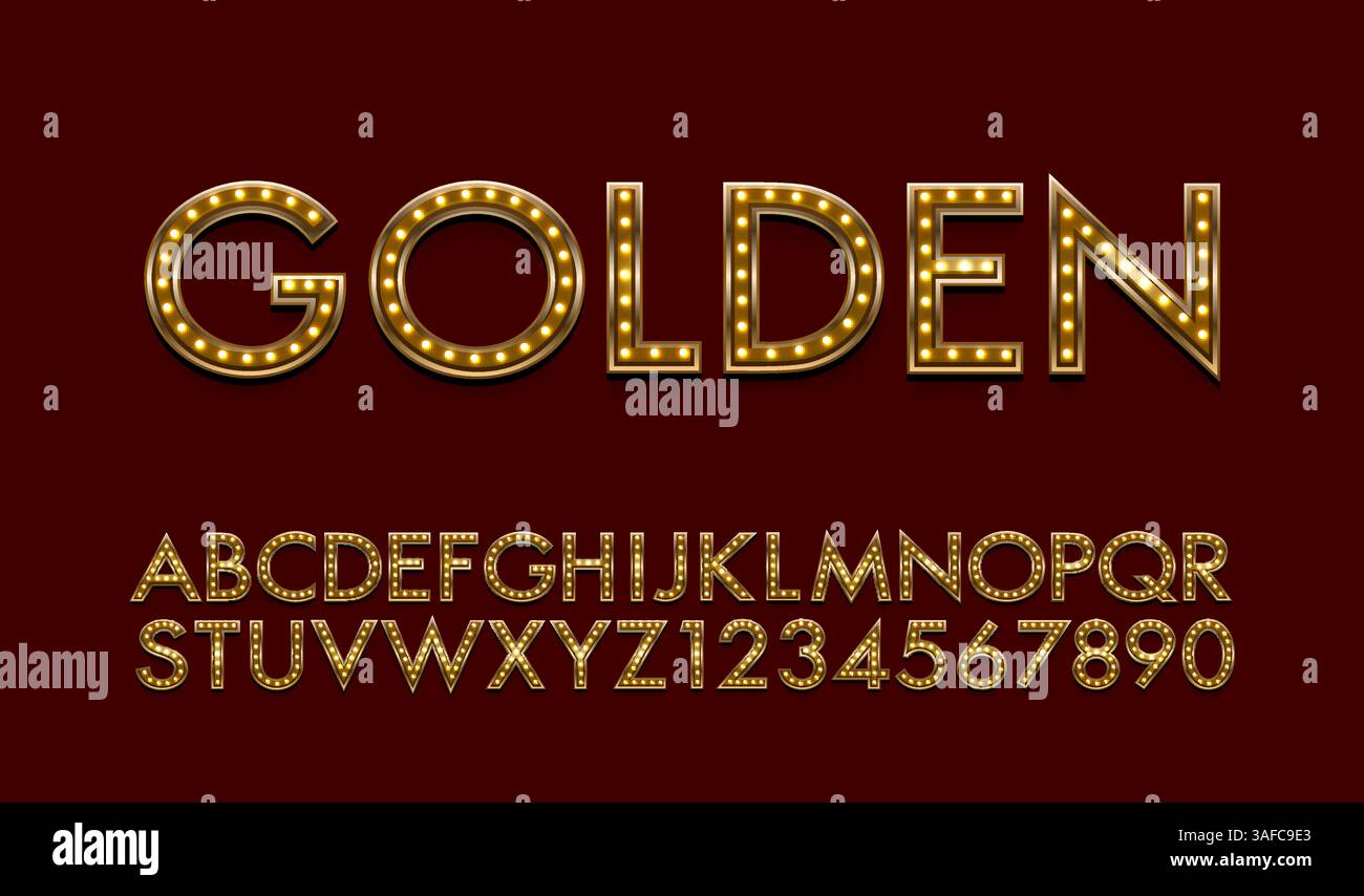 Showed Lettering Show font set collection, letters and numbers symbol. Vector ...