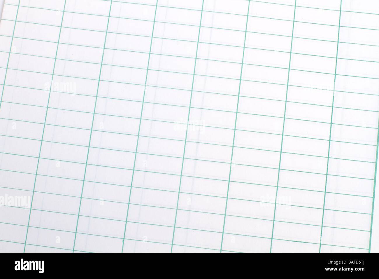A graph paper in a close up view Stock Photo