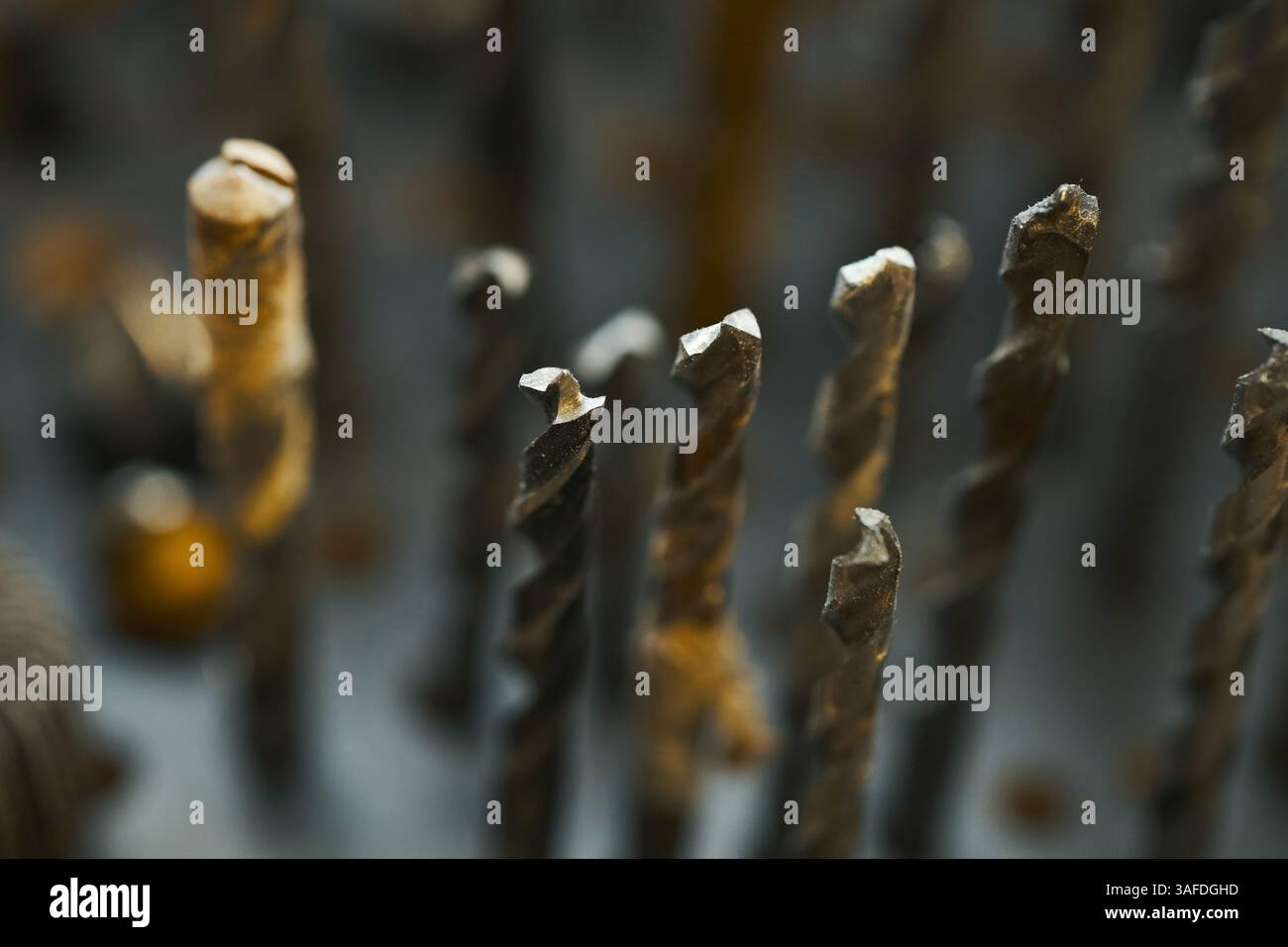 Drill Bits Preparing For Work Stock Photo