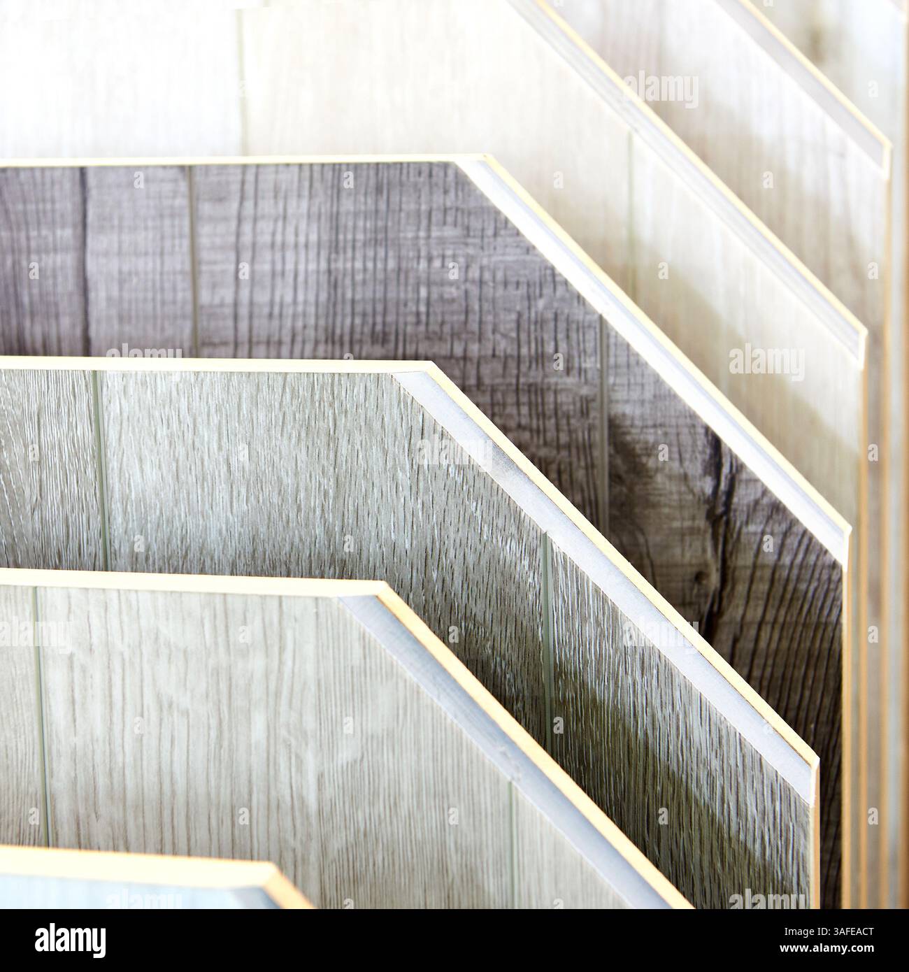 Stone polymer laminate in hardware store Stock Photo