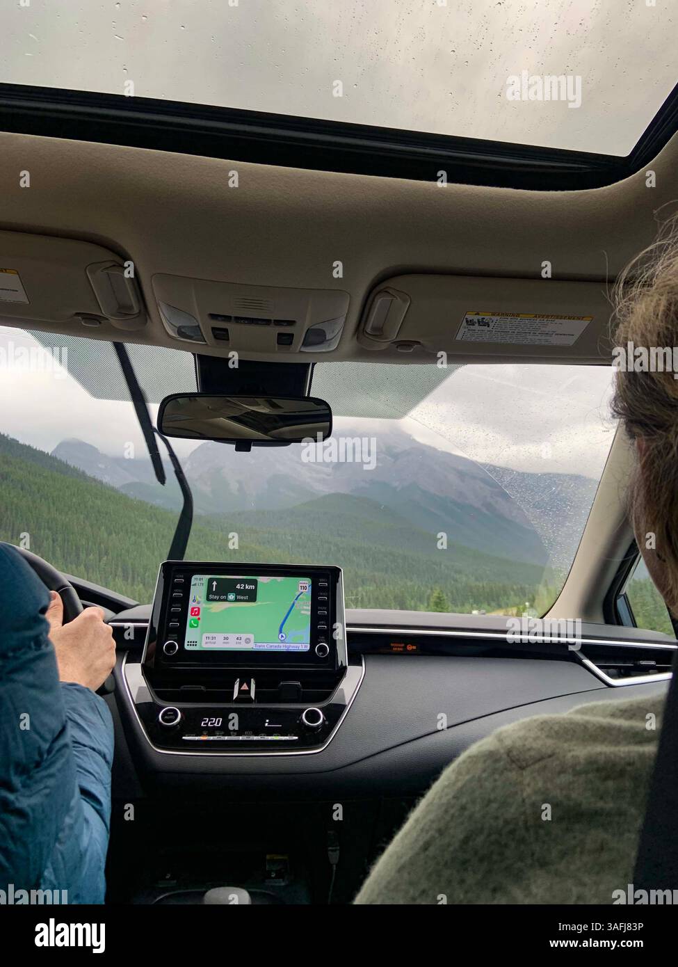 August 19, 2021 - Calgary, Alberta, Canada: View of navigation GPS ...